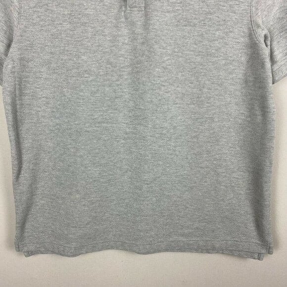 L.L. Bean Polo Banded Short Sleeve Without Pocket Men's Traditional Large Gray - Picture 3 of 8